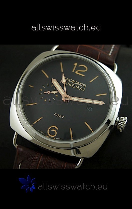 IMG_9086 Panerai Radiomir PAM421 GMT in Black Dial 3
