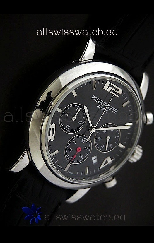 IMG_9086 Patek Philippe Perpetual Calender Steel in Black Dial 3