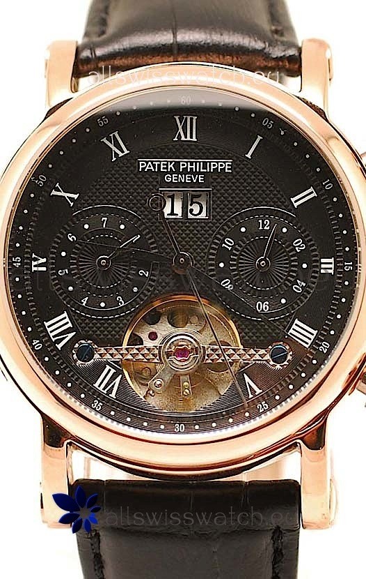 IMG_9086 Patek Philippe Grand Complications Tourbillon Gold in Black Dial 3