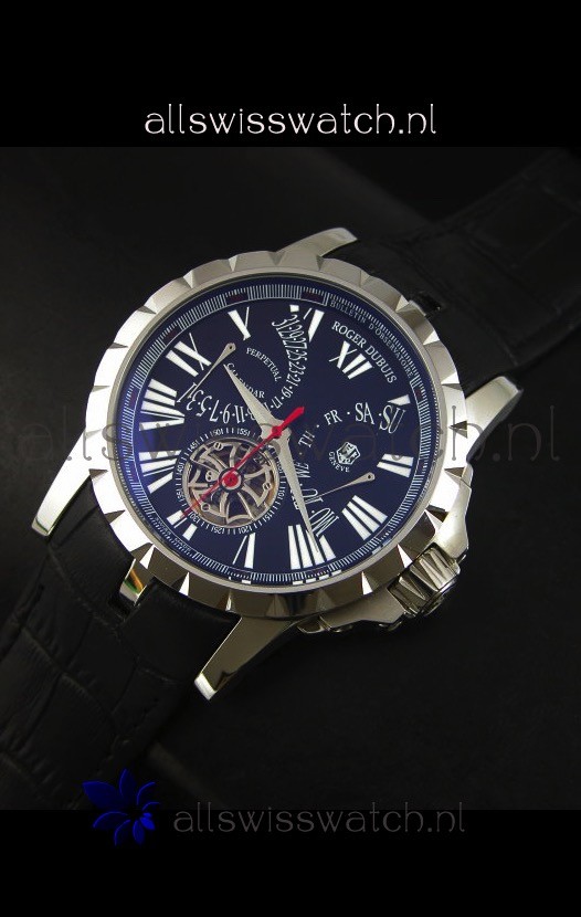 IMG_9086 Roger Dubuis Excalibur Calendar in Black Dial 3
