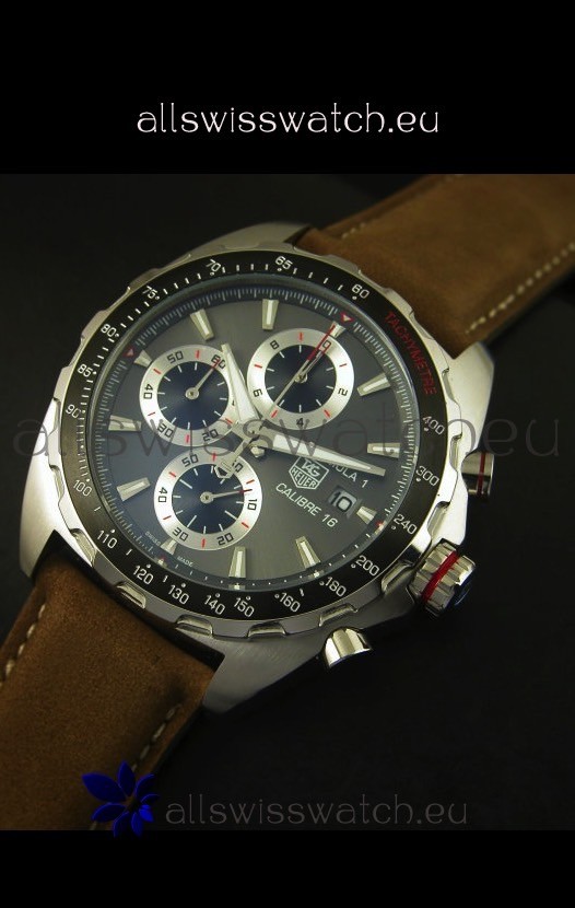 Tag Heuer Calibre 16 Stainless Steel in Grey Dial 3