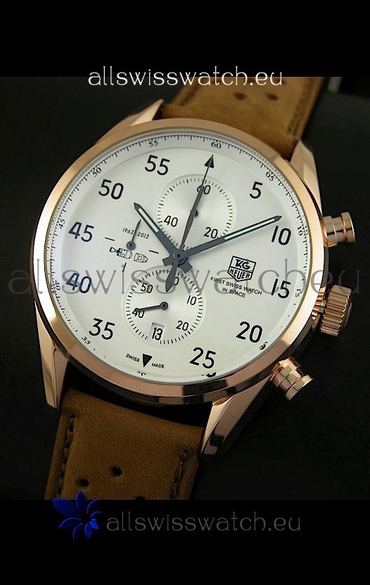 IMG_9086 Tag Heuer Carrera 1887 SpaceEX Edition Quartz in Pink Gold 3