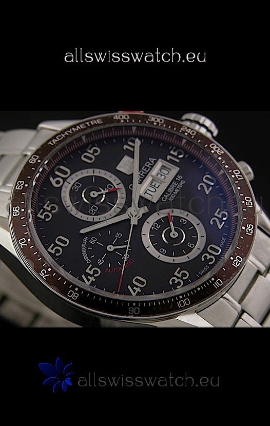 IMG_9086 Tag Heuer Carrera Calibre 16 Japanese in Brown Dial 3