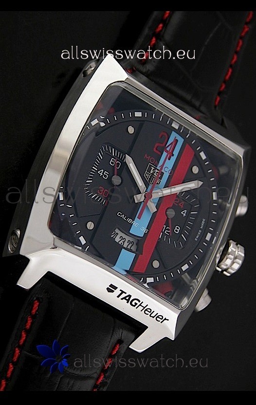 IMG_9086 Tag Heuer Monaco Twenty Four Concept Chronograph in Black Dial 3