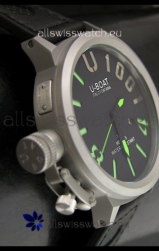 IMG_9086 U Boat U-1001 Edition Drive Automatic Steel in Green Markers 3