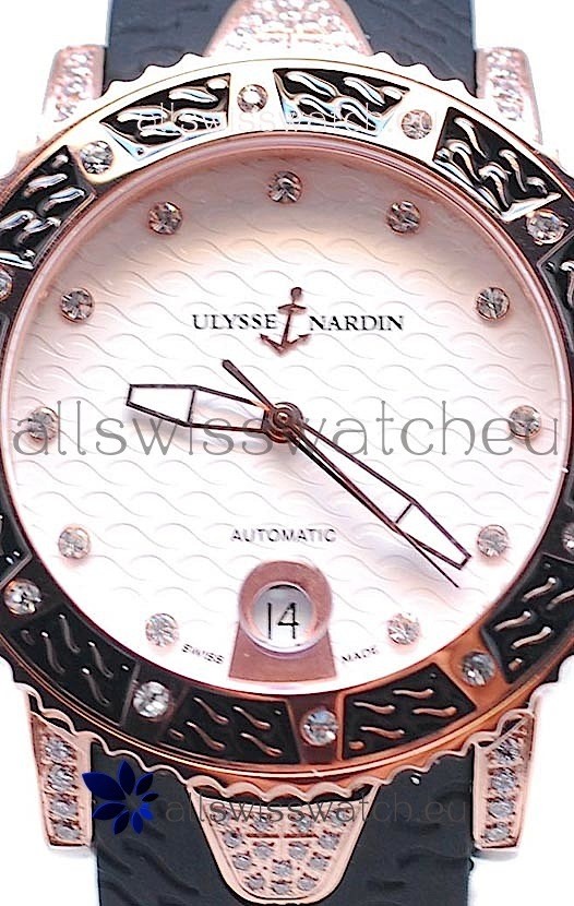 IMG_9086 Ulysse Nardin Diver Pink Gold in White Dial 3