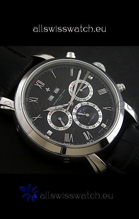 IMG_9086 Vacheron Constantin Perpetual Calendar in Black Dial 3