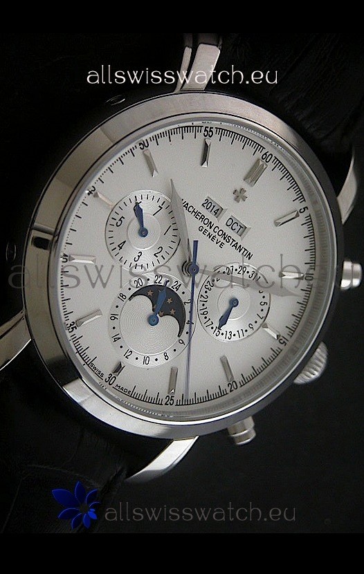 IMG_9086 Vacheron Constantin Perpetual Calendar in Silver Dial 3