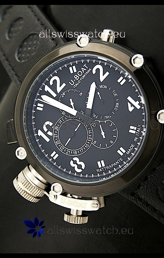 IMG_9086 U-Boat Flightdeck Rattrapante Automatic in Black Dial 3