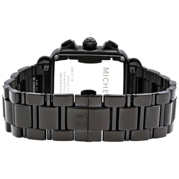 IMG_9086 Michele MWW06A000774 Ladies Quartz Black PVD Steel Case Set with 108 Black Diamonds 3
