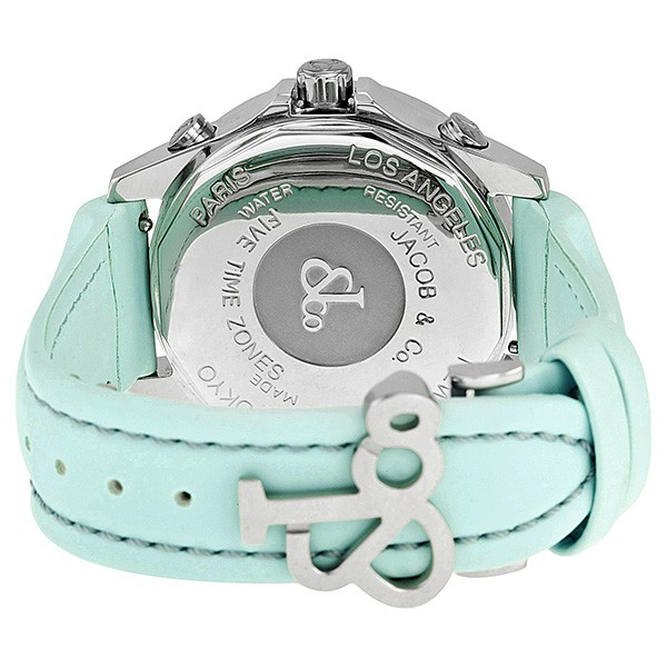 IMG_9086 Jacob Co. JCM44 Five Time Zone Unisex Quartz Stainless Steel 3
