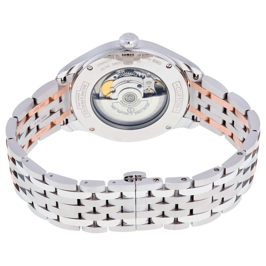 IMG_9086 Baume et Mercier 10140 Clifton Mens Automatic Stainless Steel 3
