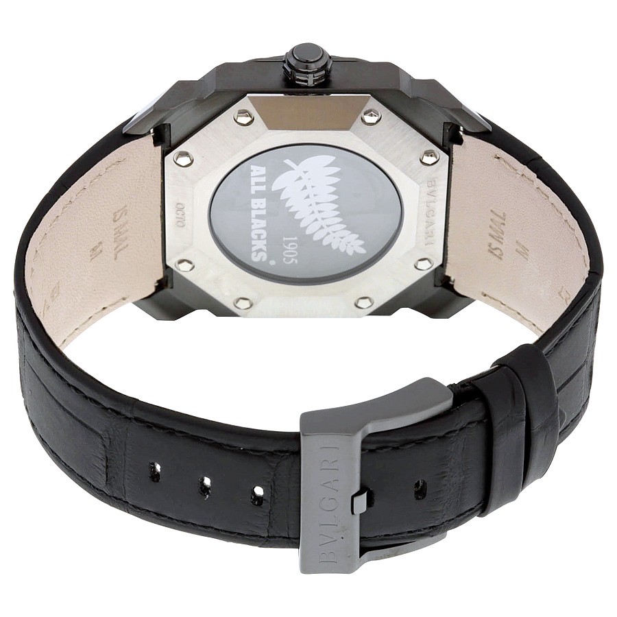 IMG_9086 Bvlgari 102249 Mens Automatic Stainless Steel with Black DLC treatment 3