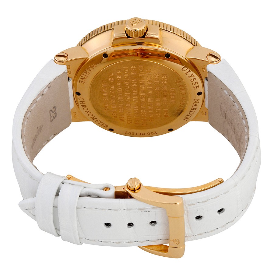 IMG_9086 Ulysse Nardin 266-66B-991 Marine Chronometer Ladies Automatic 18kt Rose Gold 3