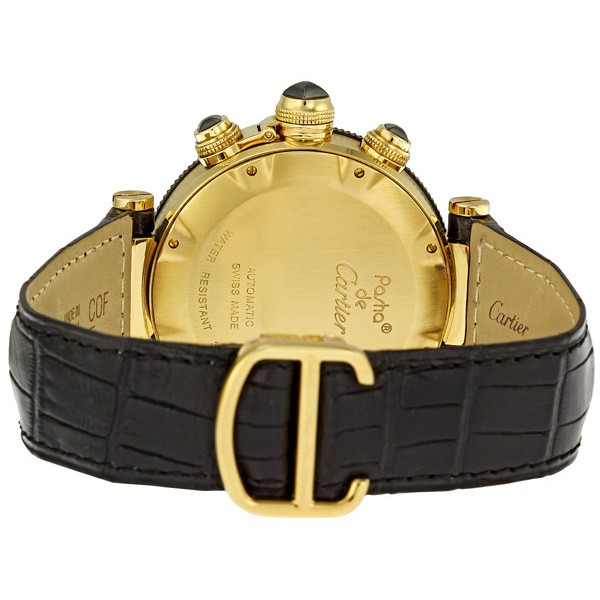 IMG_9086 Cartier W3030017 Pasha de Cartier Mens Automatic 18k Yellow Gold 3