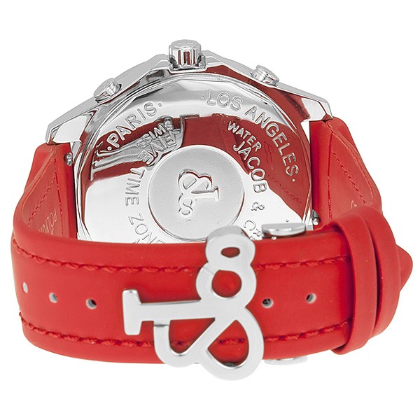 IMG_9086 Jacob Co. JC117DA Five Time Zone Unisex Quartz Stainless Steel 3
