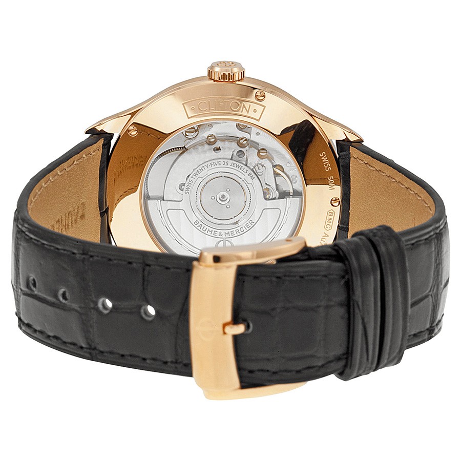 Baume et Mercier 10104 Clifton Mens Automatic 18kt Rose Gold 3