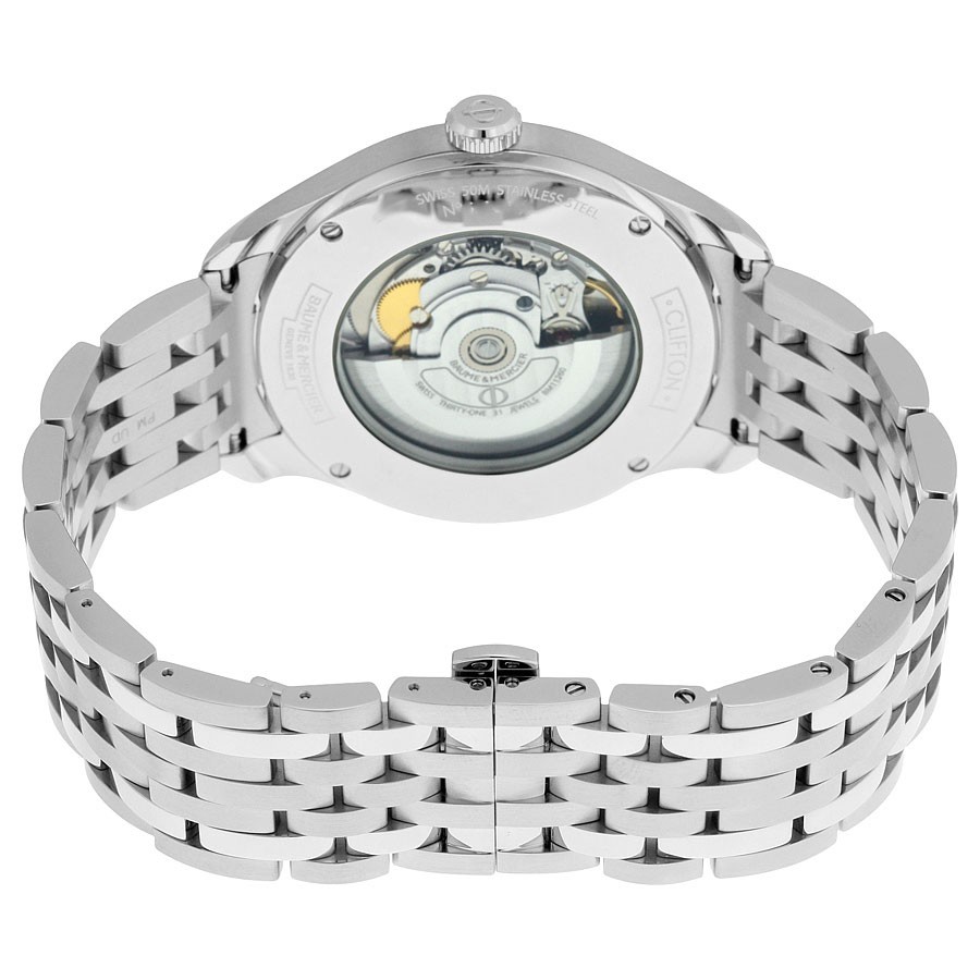 IMG_9086 Baume et Mercier 10099 Clifton Mens Automatic Stainless Steel 3
