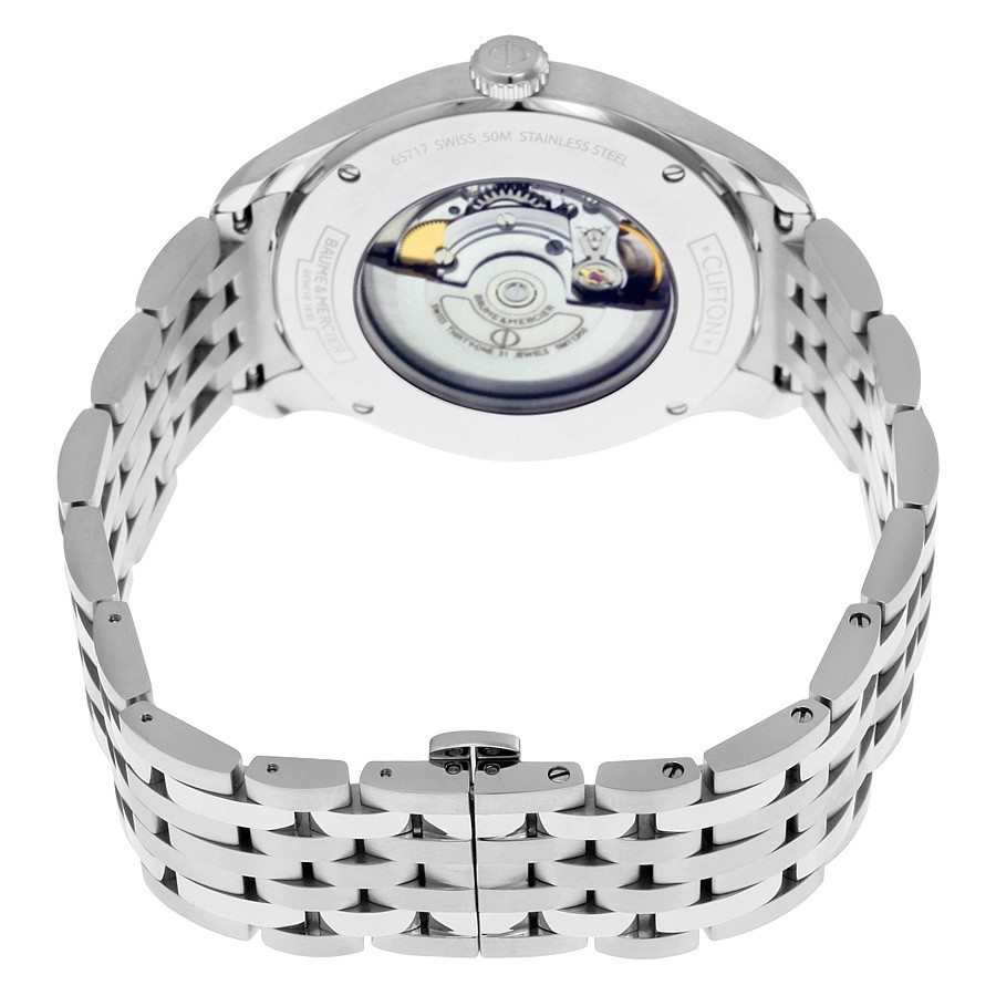 IMG_9086 Baume et Mercier 10141 Clifton Mens Automatic Stainless Steel 3