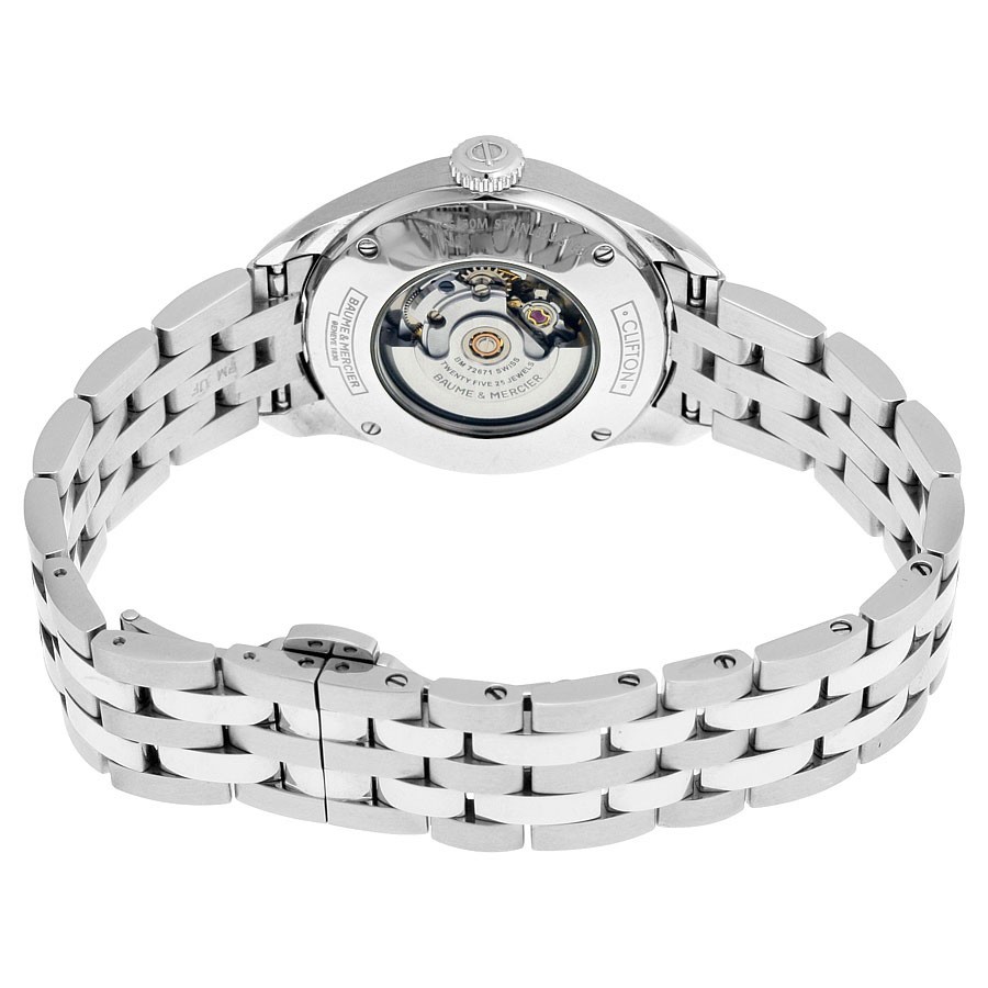 IMG_9086 Baume et Mercier 10151 Clifton Ladies Automatic Stainless Steel 3