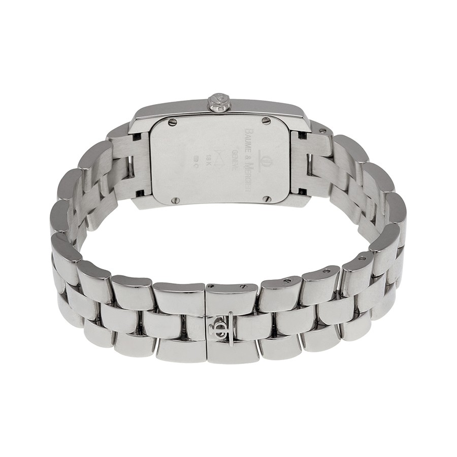 IMG_9086 Baume et Mercier 6991 Hampton Milleis Ladies Quartz 18k White Gold 3