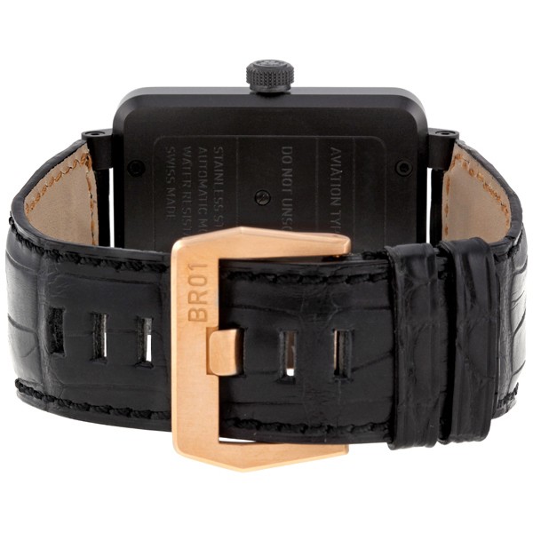 IMG_9086 Bell & Ross BR0192-BICOLOR Aviation Mens Automatic 18 kt Rose Gold-Plated PVD Finish Stainless Steel 3