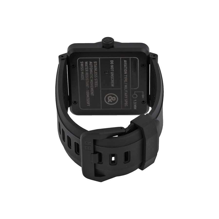 Bell & Ross BR0192-BL-CA Aviation Mens Automatic Matte Black PVD Stainless Steel 3