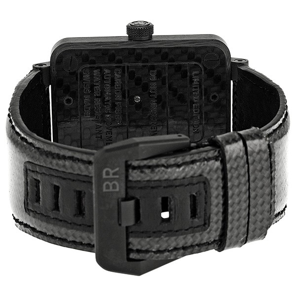 Bell & Ross BR0192-CA-FIBER-PH Aviation Mens Automatic Matte Black PVD (Physical Vapor Deposition) 'Carbo 3