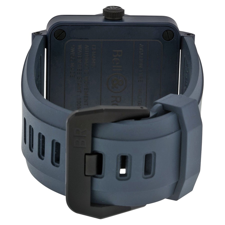IMG_9086 Bell & Ross BR0392-CERAM-BLUE Aviation Mens Automatic Matte Blue Ceramic 3