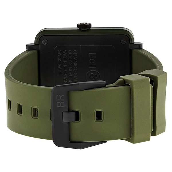 IMG_9086 Bell & Ross BRS-CERAM-MIL/SRB Aviation Mens Quartz Olive Green Ceramic and Stainless Steel 3