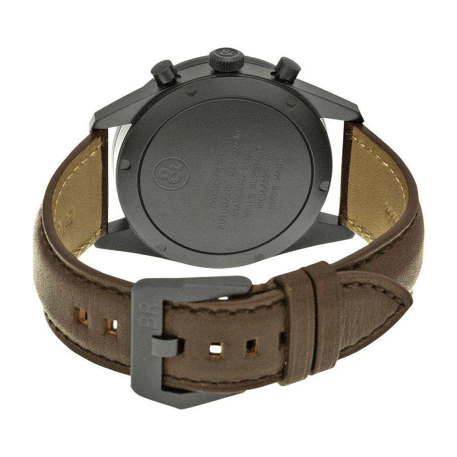 IMG_9086 Bell & Ross BRV126-BL-CA/SCADNR Vintage Mens Automatic Matte Black PVD Stainless Steel 3