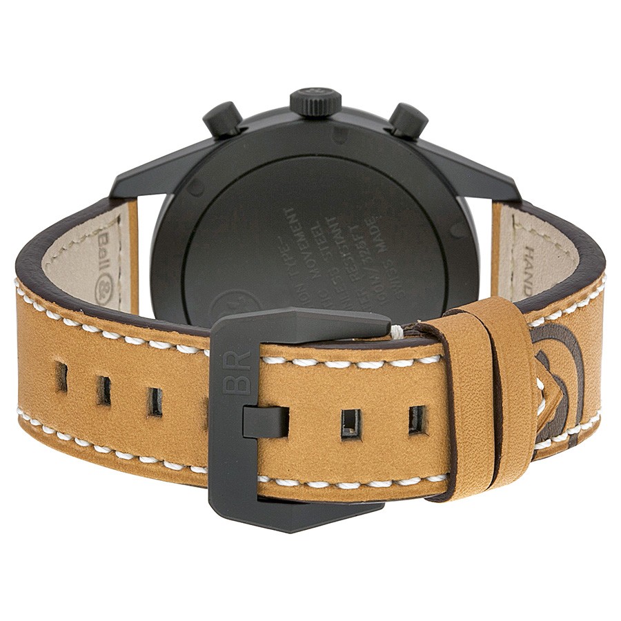 IMG_9086 Bell & Ross BRV126-HERITAGE Vintage Mens Automatic Black PVD Stainless Steel 3