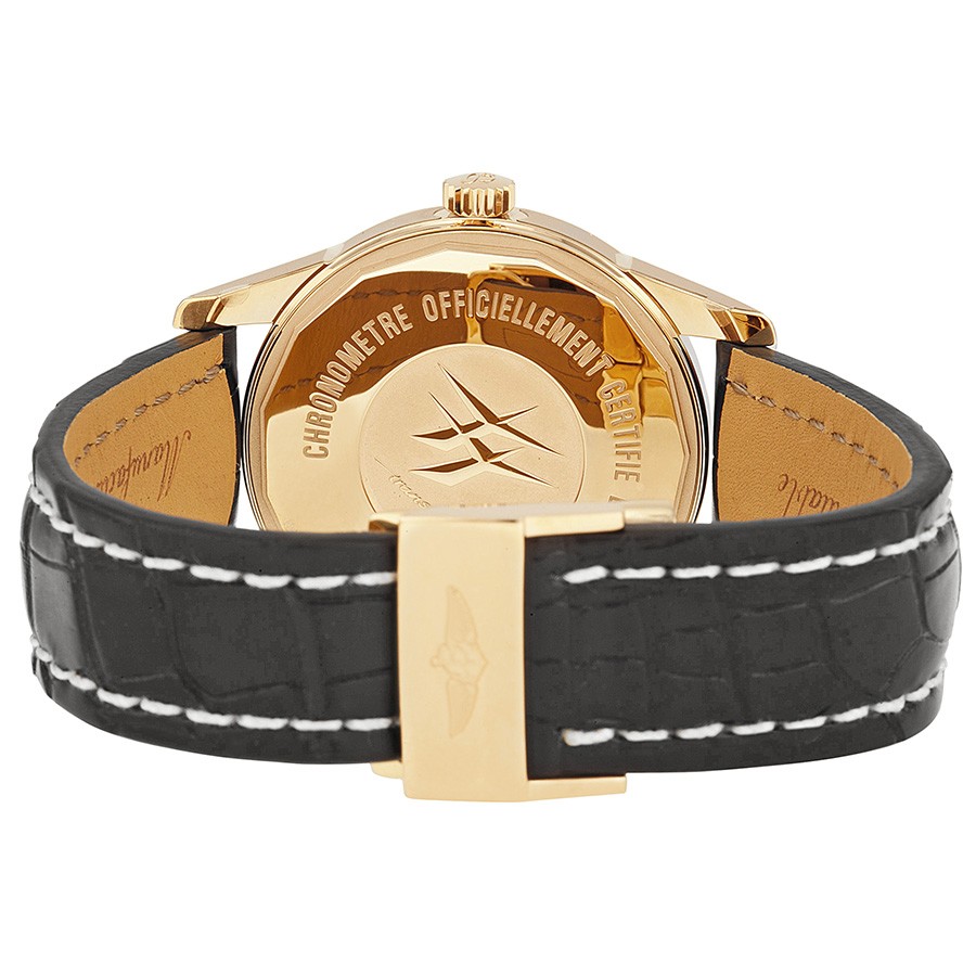 IMG_9086 Breitling 6439 Transocean Mens Automatic 18kt Rose Gold 3