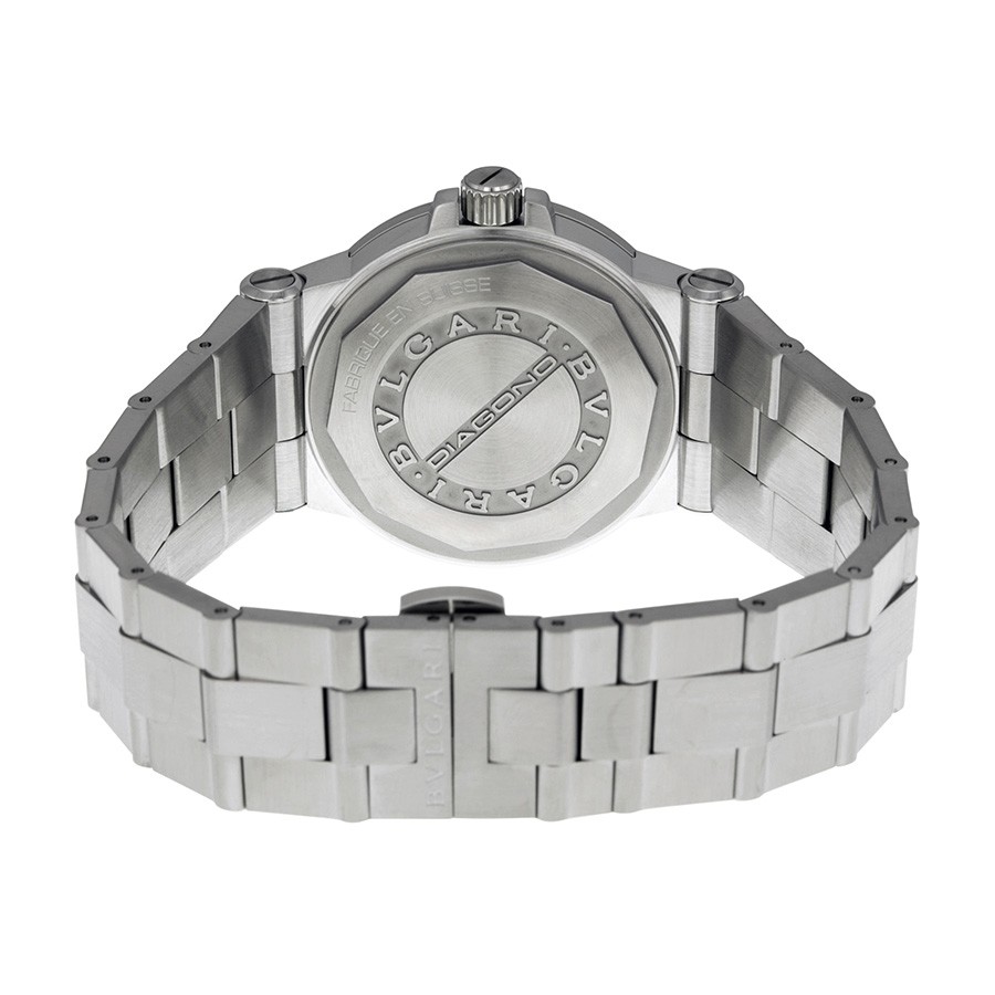 IMG_9086 Bvlgari DG35C6SSD Diagono Mens Automatic Stainless Steel 3