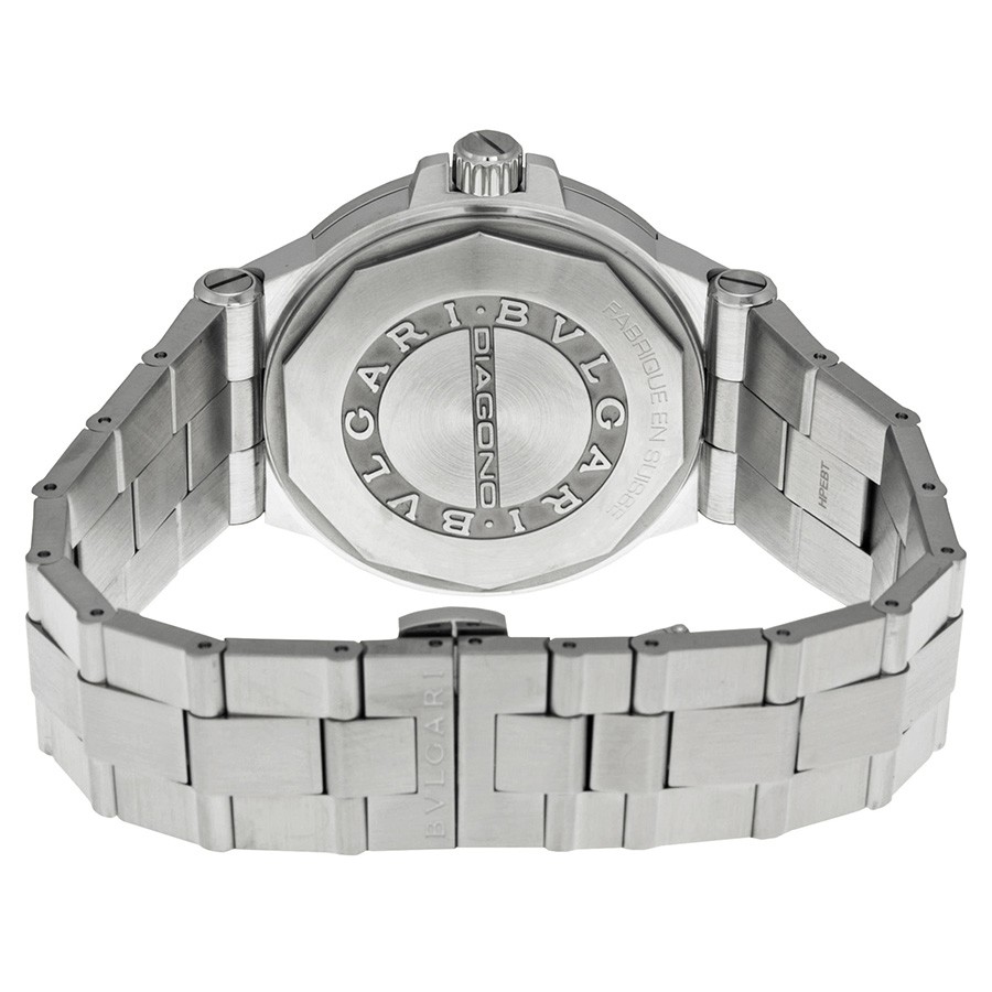 IMG_9086 Bvlgari DG40BSSD Diagono Mens Automatic Stainless Steel 3