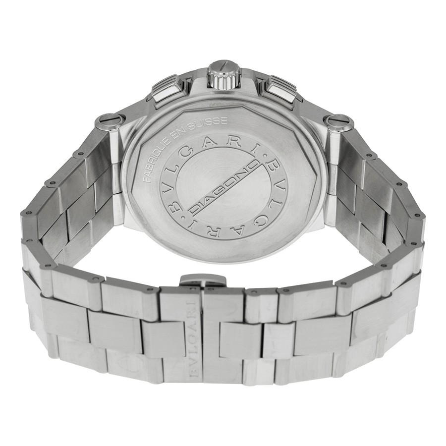IMG_9086 Bvlgari DG40BSSDCH Diagono Mens Automatic Stainless Steel 3