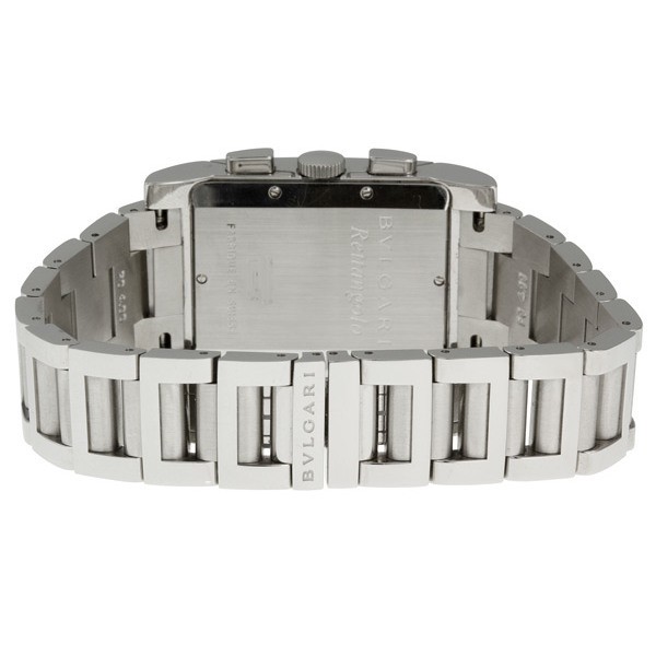IMG_9086 Bvlgari RTC49BSSD Rettangolo Mens Quartz Stainless Steel 3