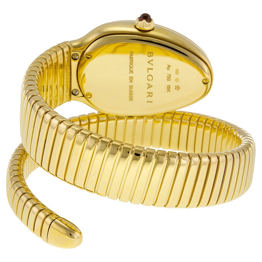 IMG_9086 Bvlgari 101924 Serpenti Tubogas Ladies Quartz 18kt Yellow Gold 3