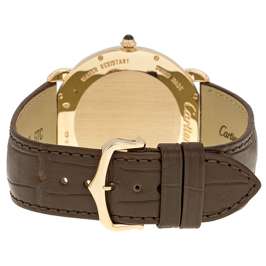 IMG_9086 Cartier W6801004 Ronde Louis Cartier Mens Automatic 18k Rose Gold 3