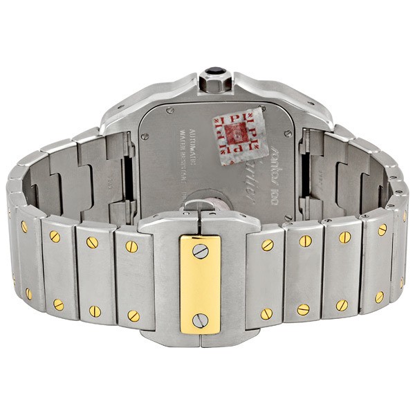IMG_9086 Cartier W200728G Santos de Cartier Mens Automatic 18kt Yellow Gold and Stainless Steel 3