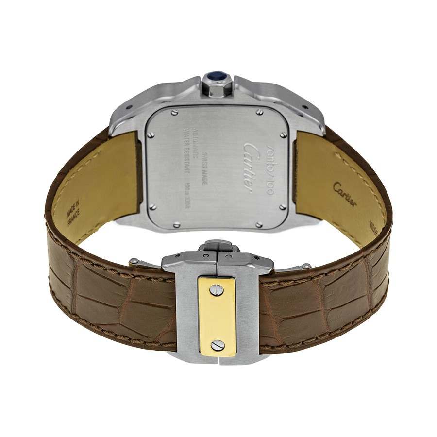 IMG_9086 Cartier W20072X7 Santos de Cartier Mens Automatic Stainless Steel 3