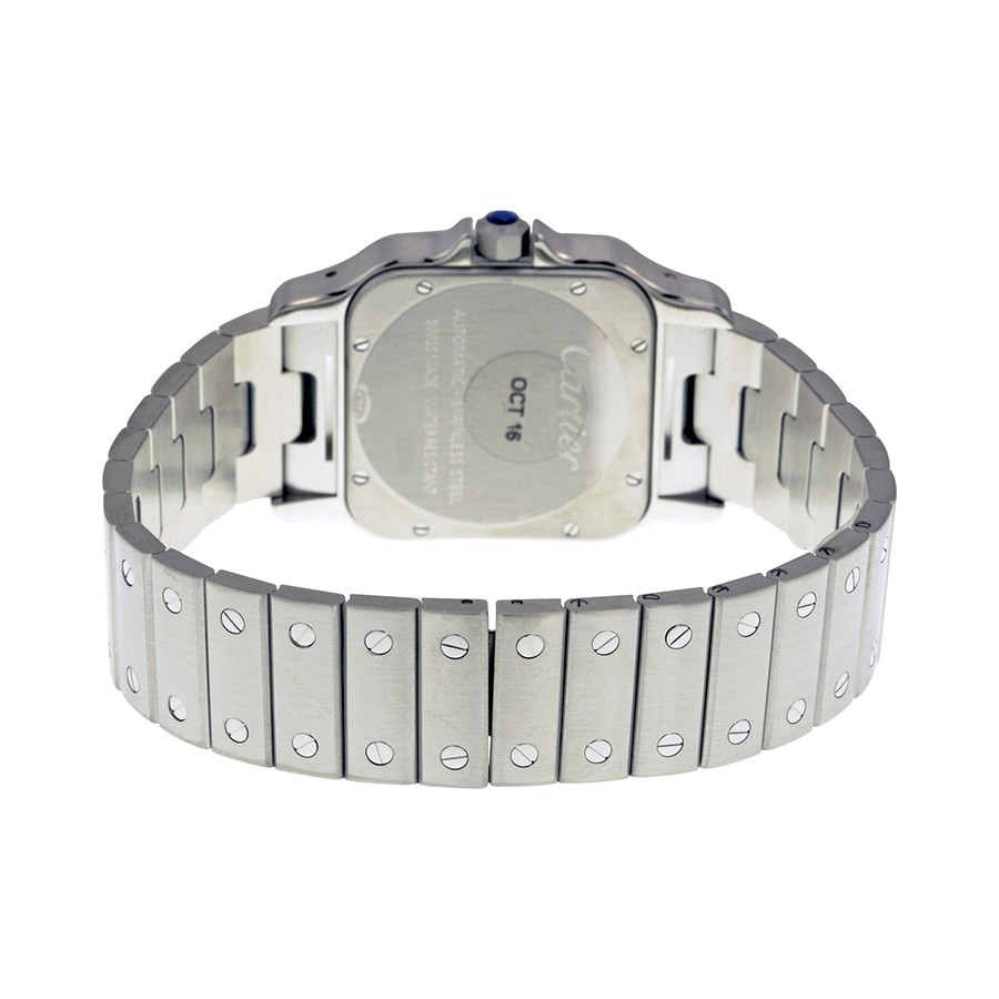 IMG_9086 Cartier W20098D6 Santos de Cartier Mens Automatic Stainless Steel 3