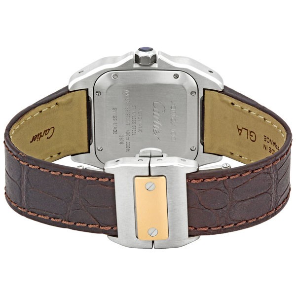 IMG_9086 Cartier W20107X7 Santos de Cartier Unisex Automatic 18kt Rose Gold and Stainless Steel 3