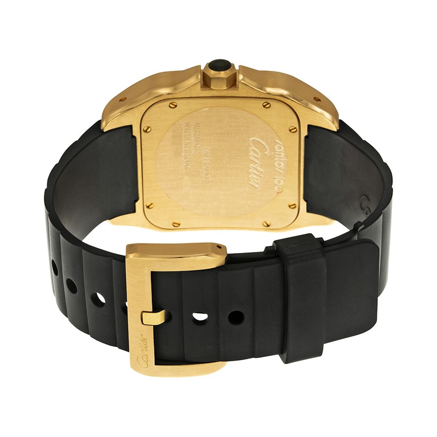 IMG_9086 Cartier W20124U2 Santos de Cartier Mens Automatic 18kt Rose Gold 3