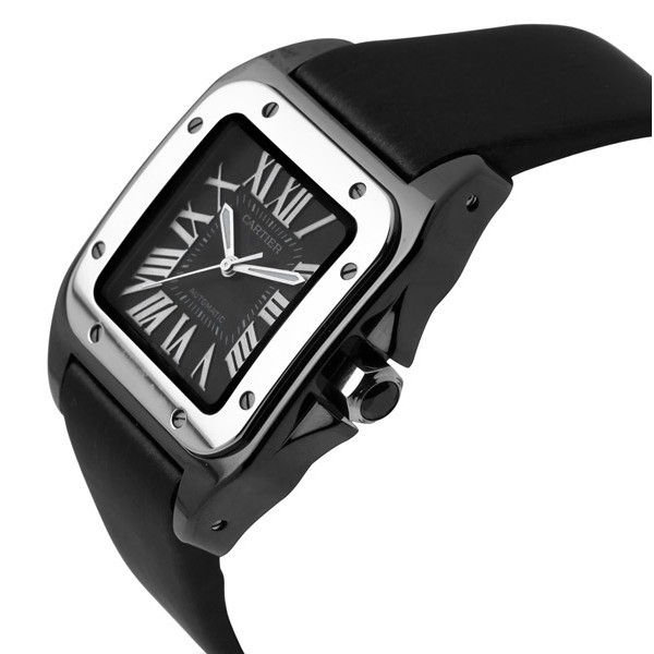 IMG_9086 Cartier W2020008 Santos de Cartier Mens Automatic Stainless Steel & titanium 3