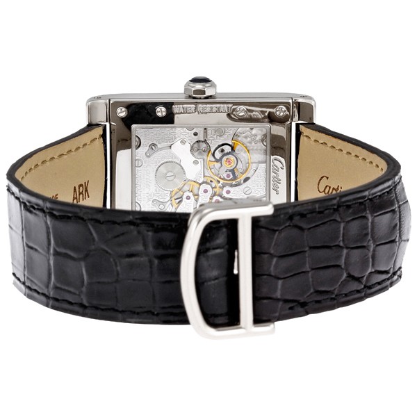 Cartier W1534351 Tank Ladies Hand Wind 18kt White Gold 3