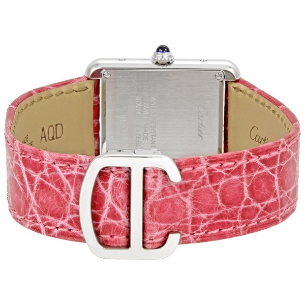 IMG_9086 Cartier W5200000 Tank Ladies Quartz Stainless Steel 3
