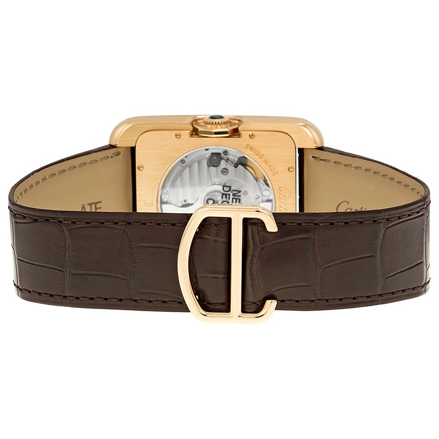 IMG_9086 Cartier W5310004 Tank Mens Automatic 18kt Rose Gold 3