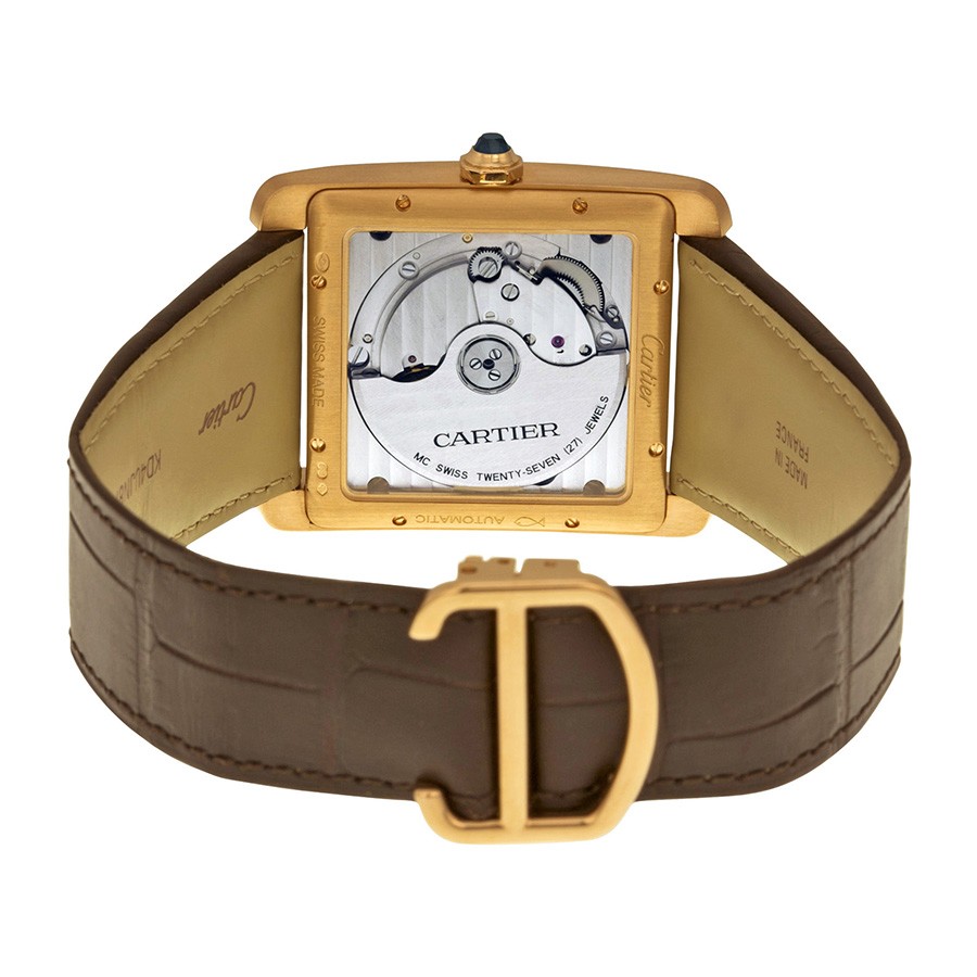 IMG_9086 Cartier W5330001 Tank Mens Hand Wind 18K Pink Gold 3