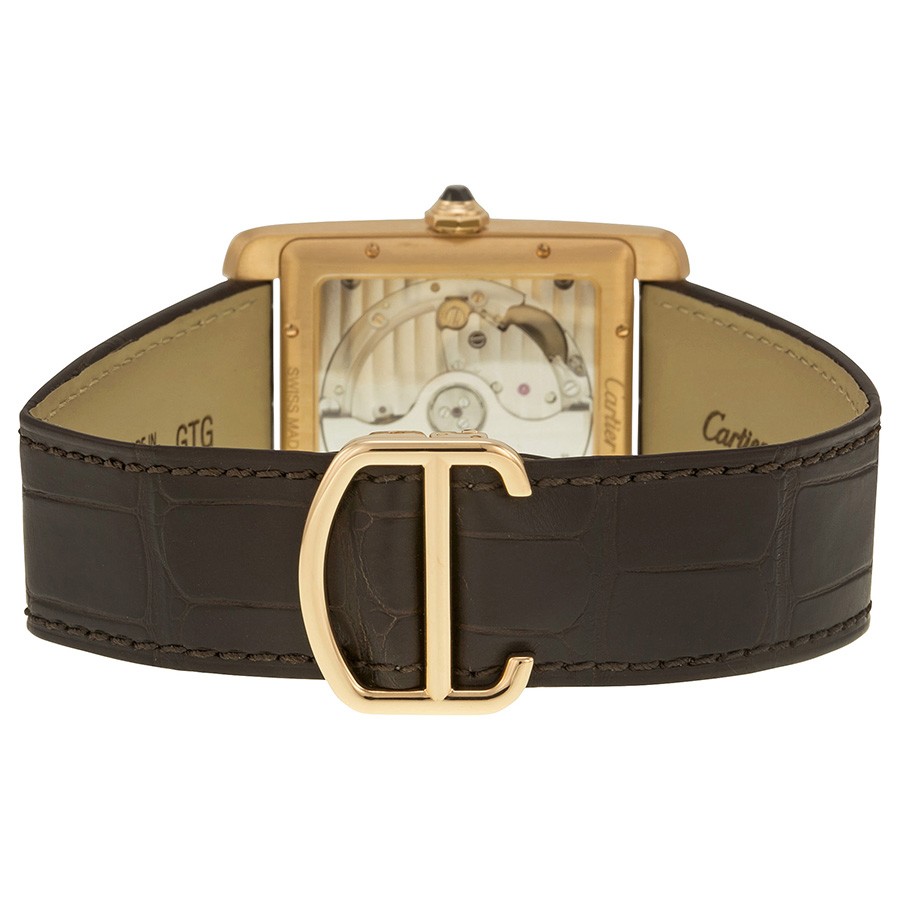 IMG_9086 Cartier W5330002 Tank Mens Hand Wind 18kt Pink Gold 3